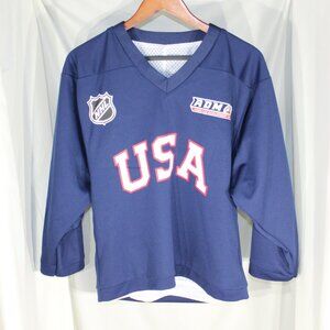 K1 Sportswear USA NHL ADM (American Development Model) navy blue 3/4 sleeve -YL